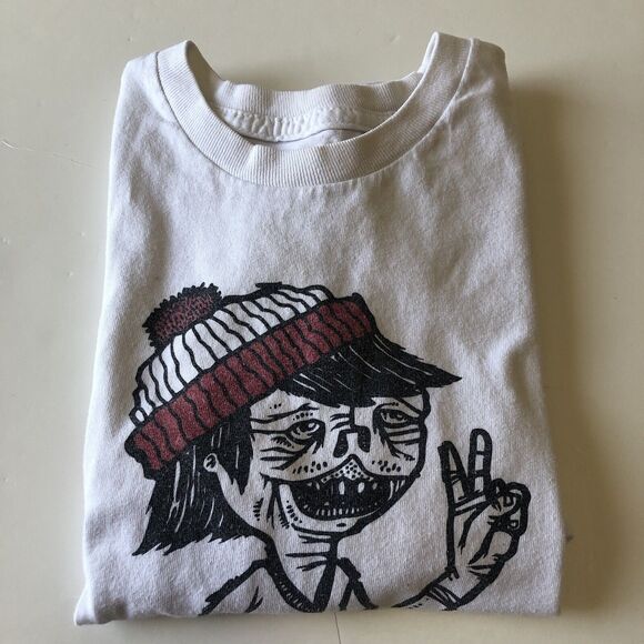 Vans off the wall Mens Tee Shirt Skater Graphic White Medium - Picture 9 of 9